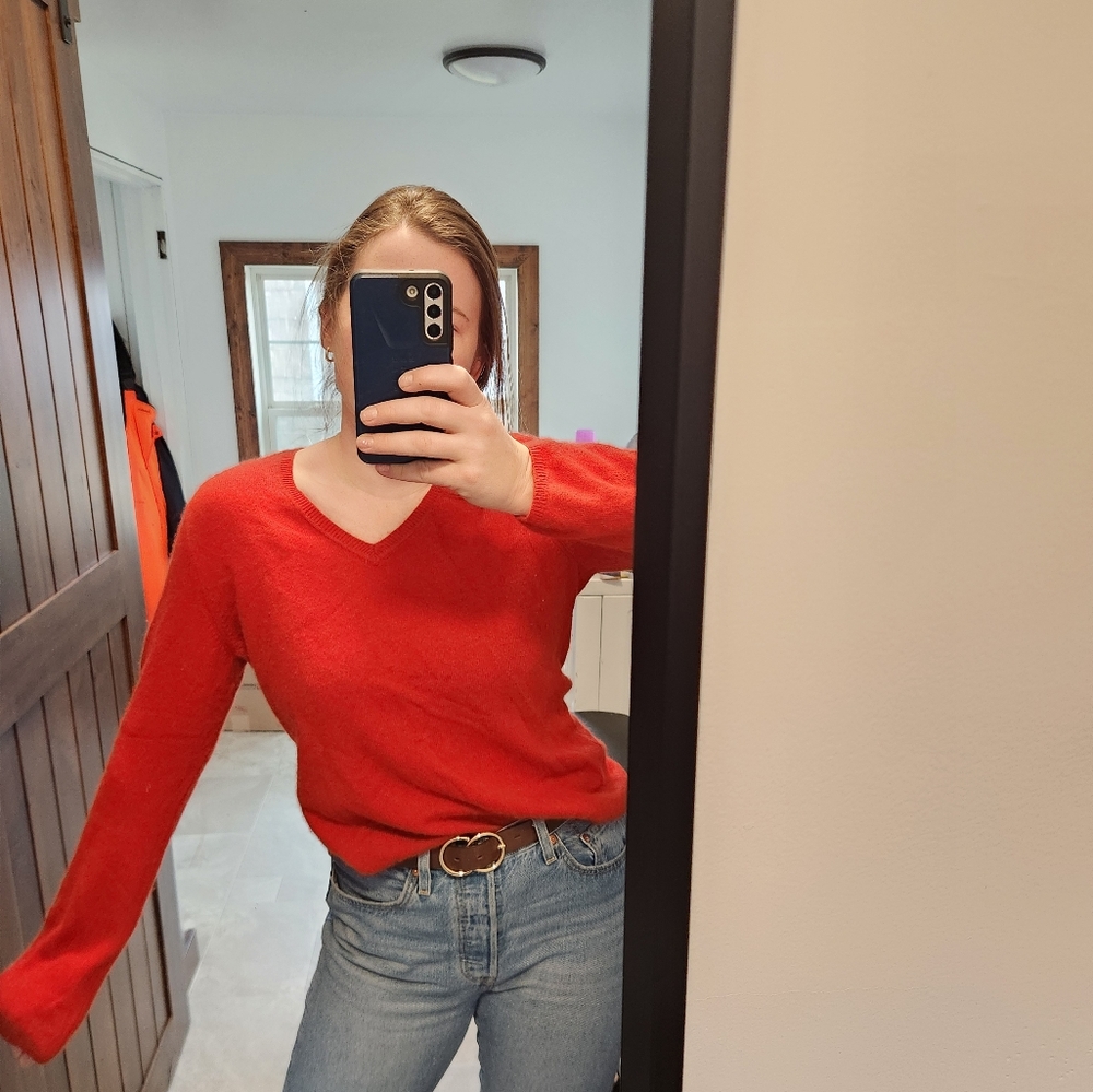 Cashmere Orange Sweater